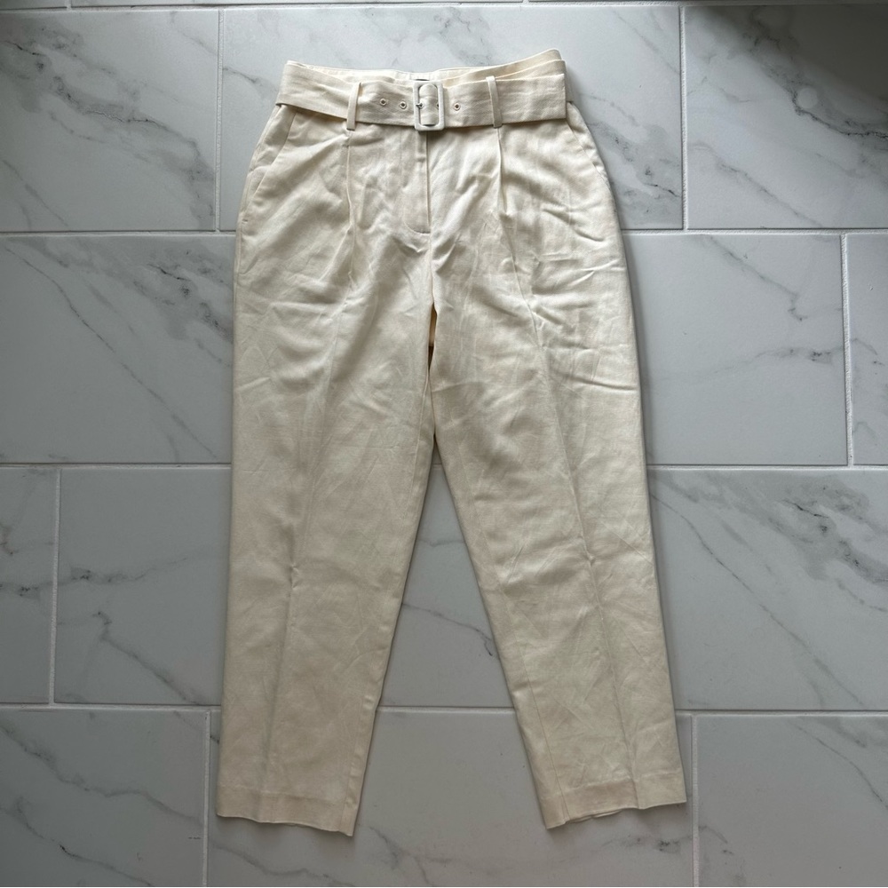 Ann Taylor Belted Taper Pant